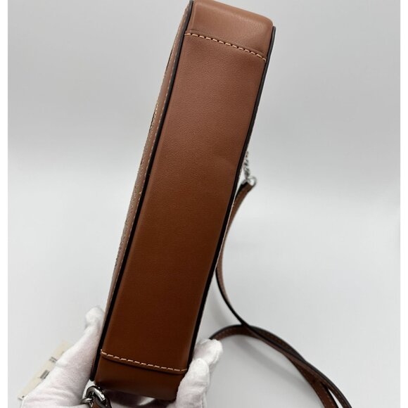 Michael Kors Jet Set Large Open Luggage Brown East West Crossbody 32S4SJ6C7P NWT - Picture 8 of 16